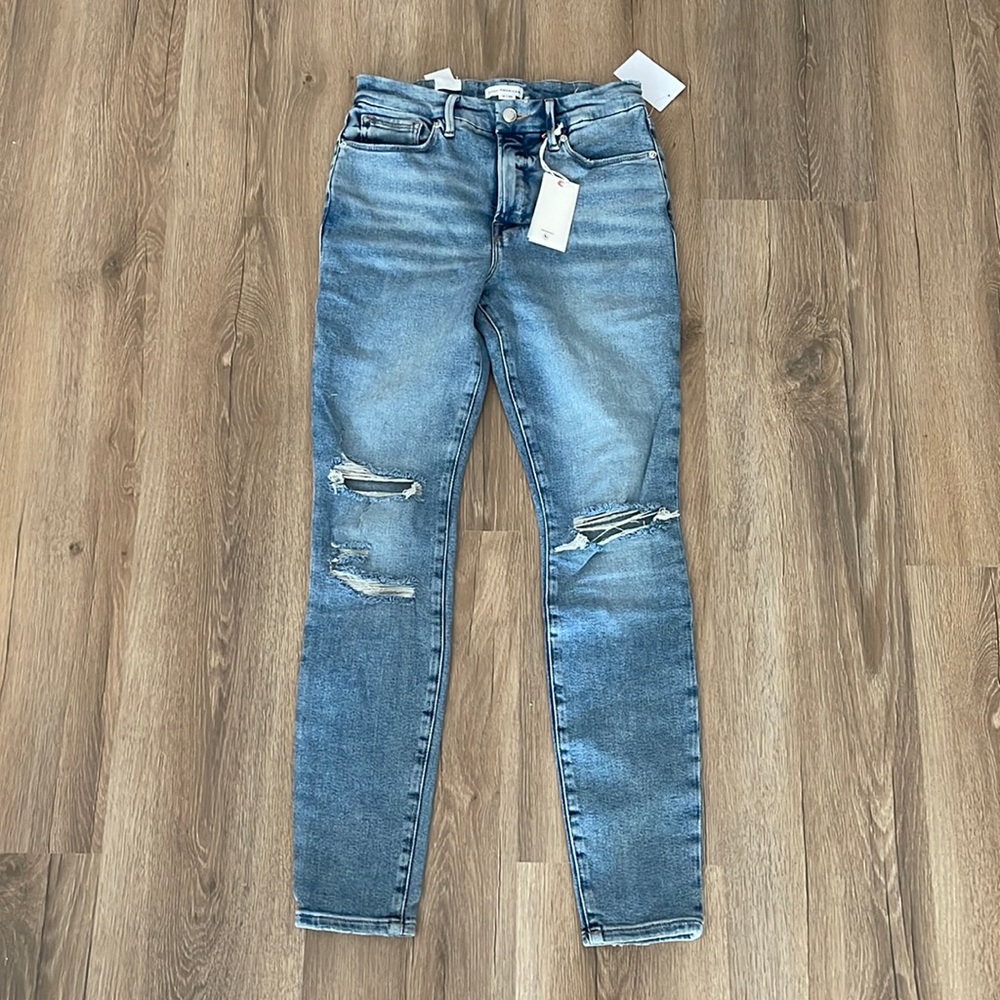 BRAND NEW good American GOOD LEG jeans size 8